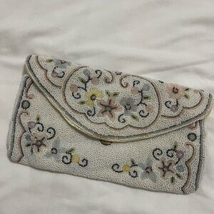 Vintage beaded clutch